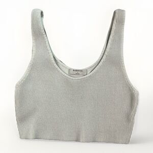 Babaton Aritzia Sculpt Knit Scoop Neck Women’s Crop‎ Top Bone White Size Large